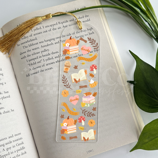 Cozy Books UVDTF Bookmark