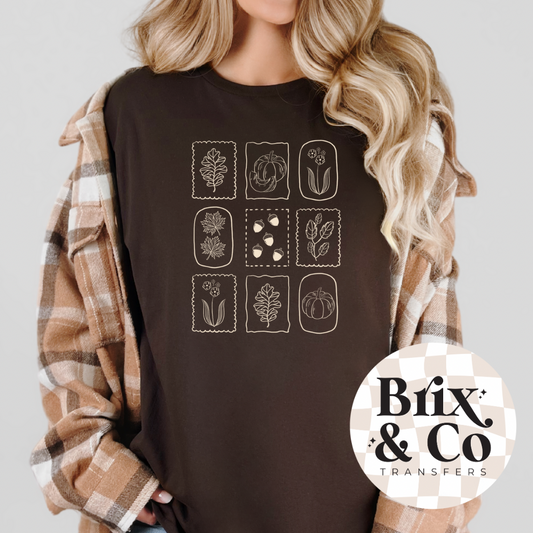 Fall Collage Single Color (Beige)