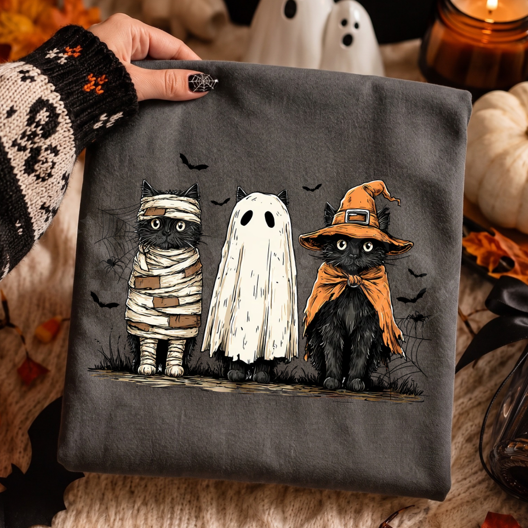 Spooky Cats DTF HOT PEEL