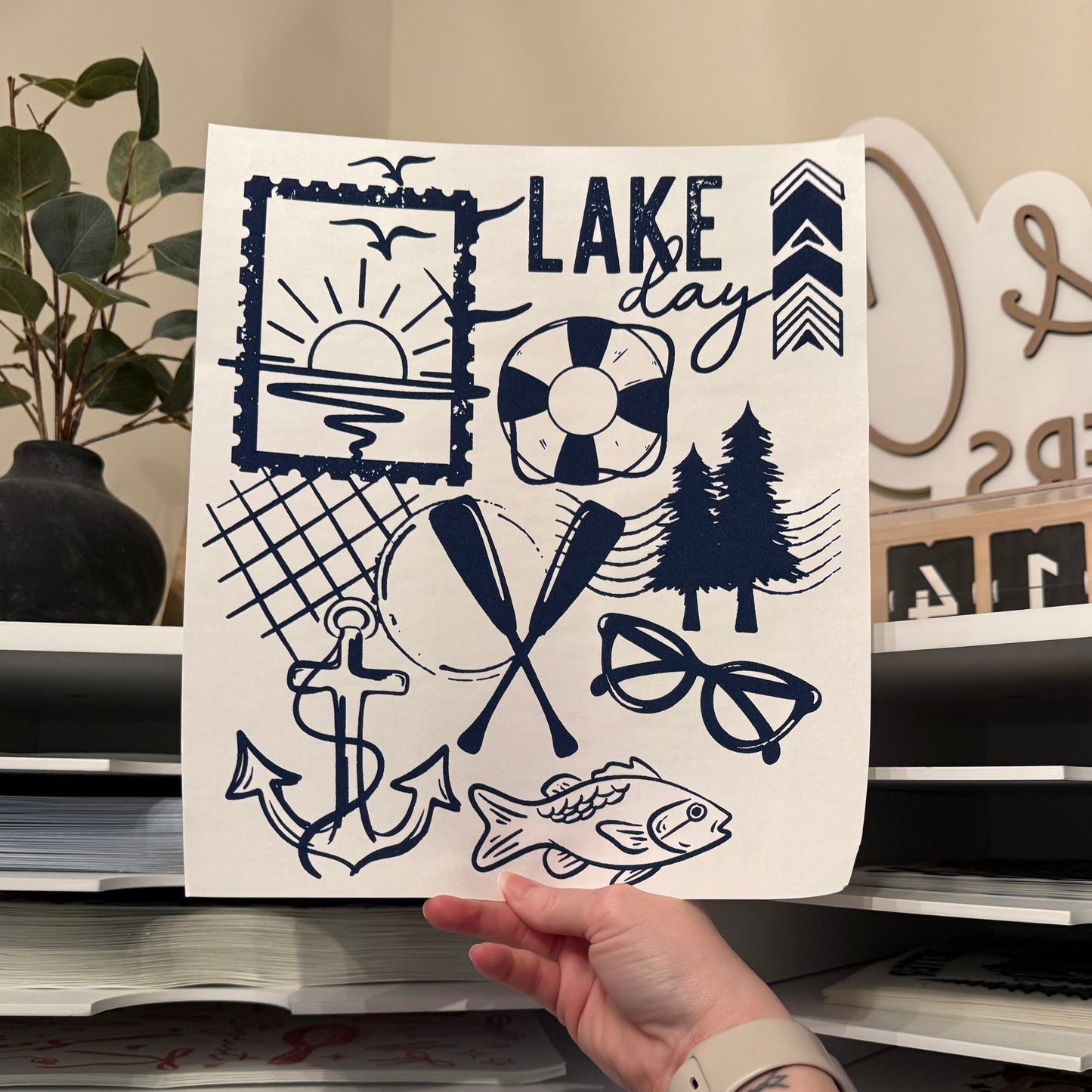 Lake Day Single Color (Navy)