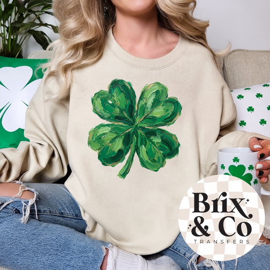 Faux Paint Shamrock DTF HOT PEEL