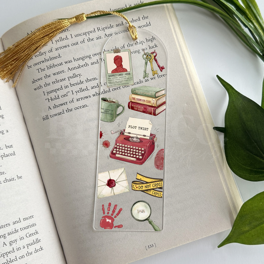 Plot Twist Mystery Thriller UVDTF Bookmark
