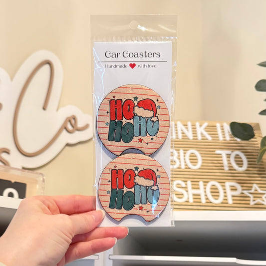 Ho Ho Ho Car Coasters