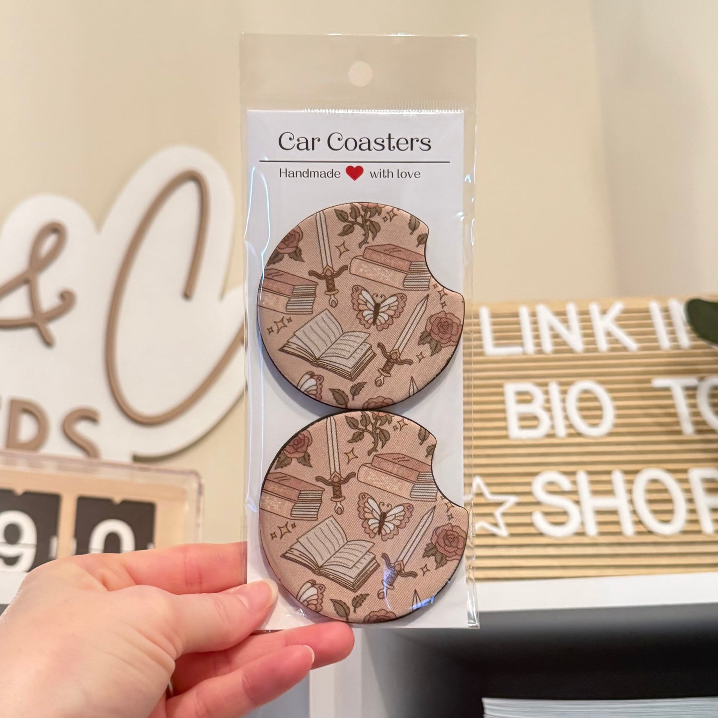 Romantasy Car Coasters