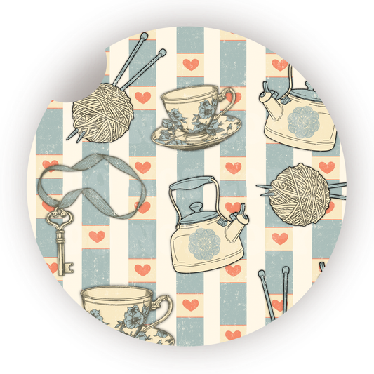 Thrifty Things Car Coaster Sublimation Transfer (Set of 2)