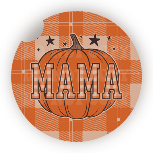 Pumpkin Mama Car Coaster Sublimation Transfer (Set of 2)
