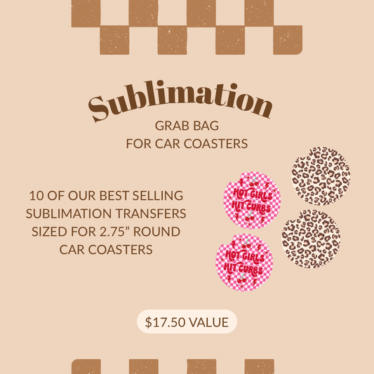Sublimation Car Coaster Grab Bag