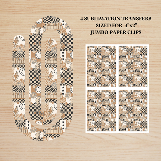 Patchwork Mama Jumbo Paperclip Sublimation Transfer