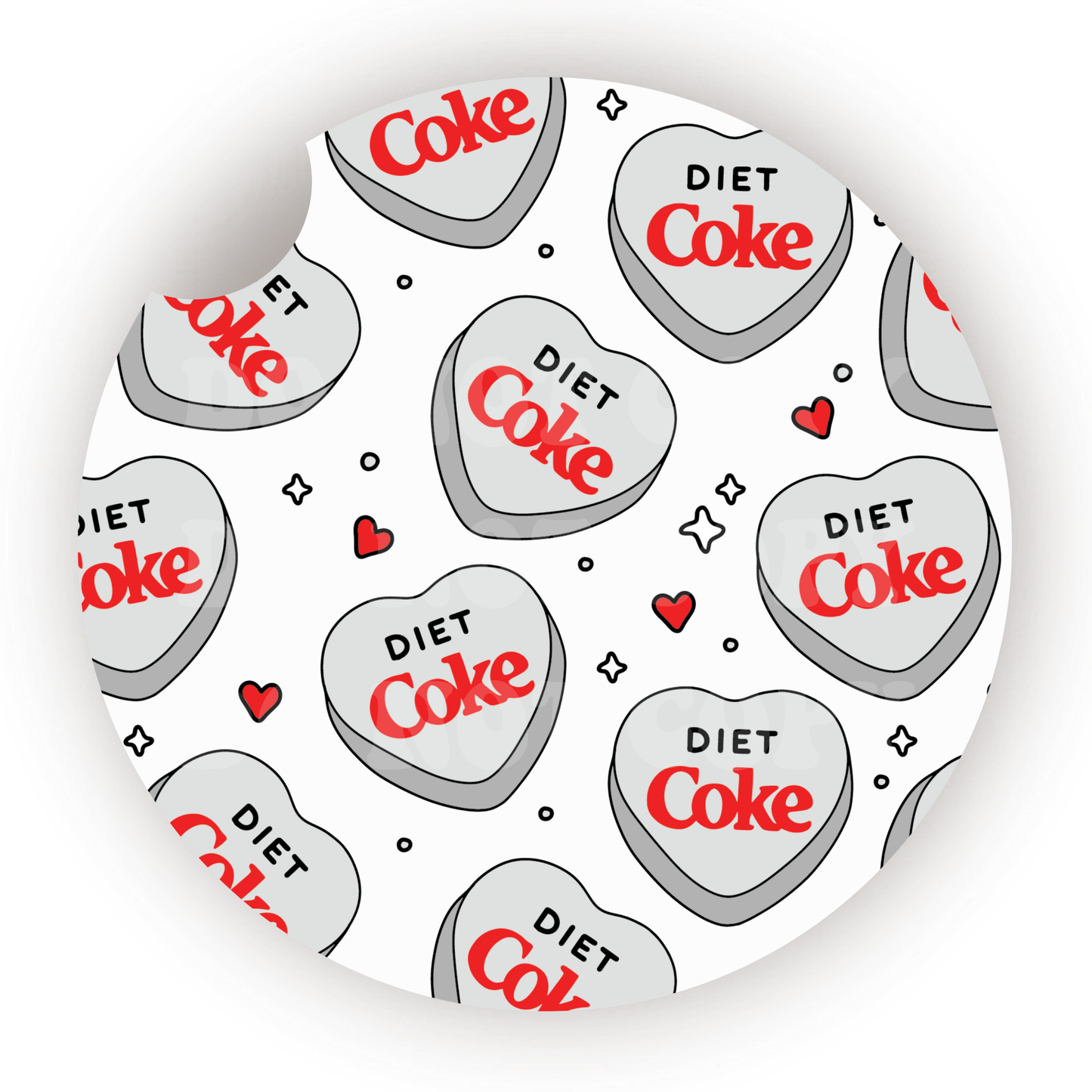 DC Lover Car Coaster Sublimation Transfer (Set of 2)